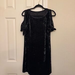 Sanctuary Black Velvet Mini Dress